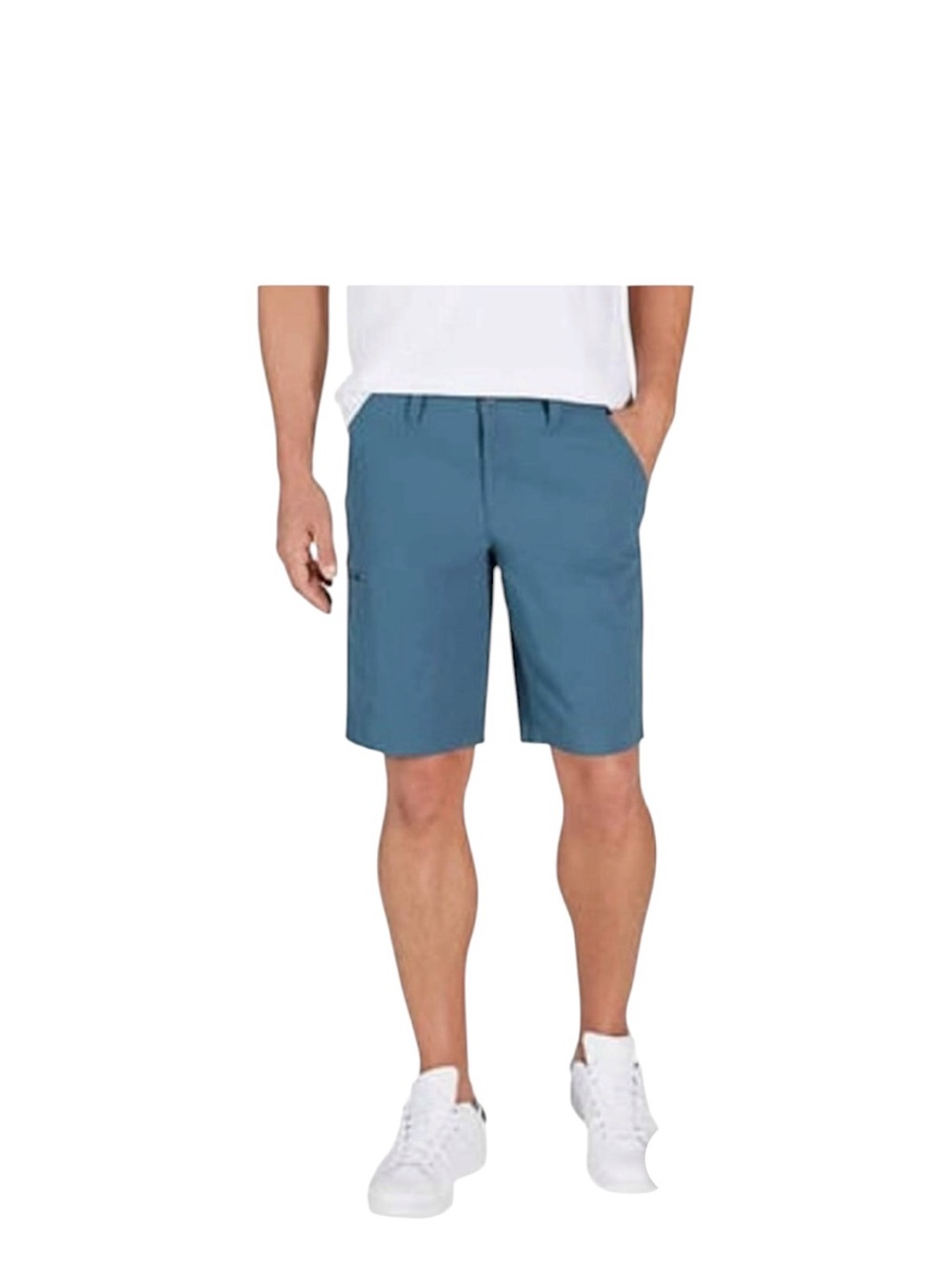 Weatherproof Men's Slate Blue Flat-Front Shorts